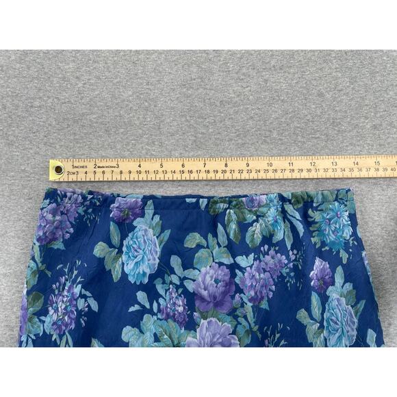 90s VTG Karin Stevens 2-pc Skirt Set 10P Blue Fairycore Ruffle Dreamy Whimsical - Picture 11 of 16